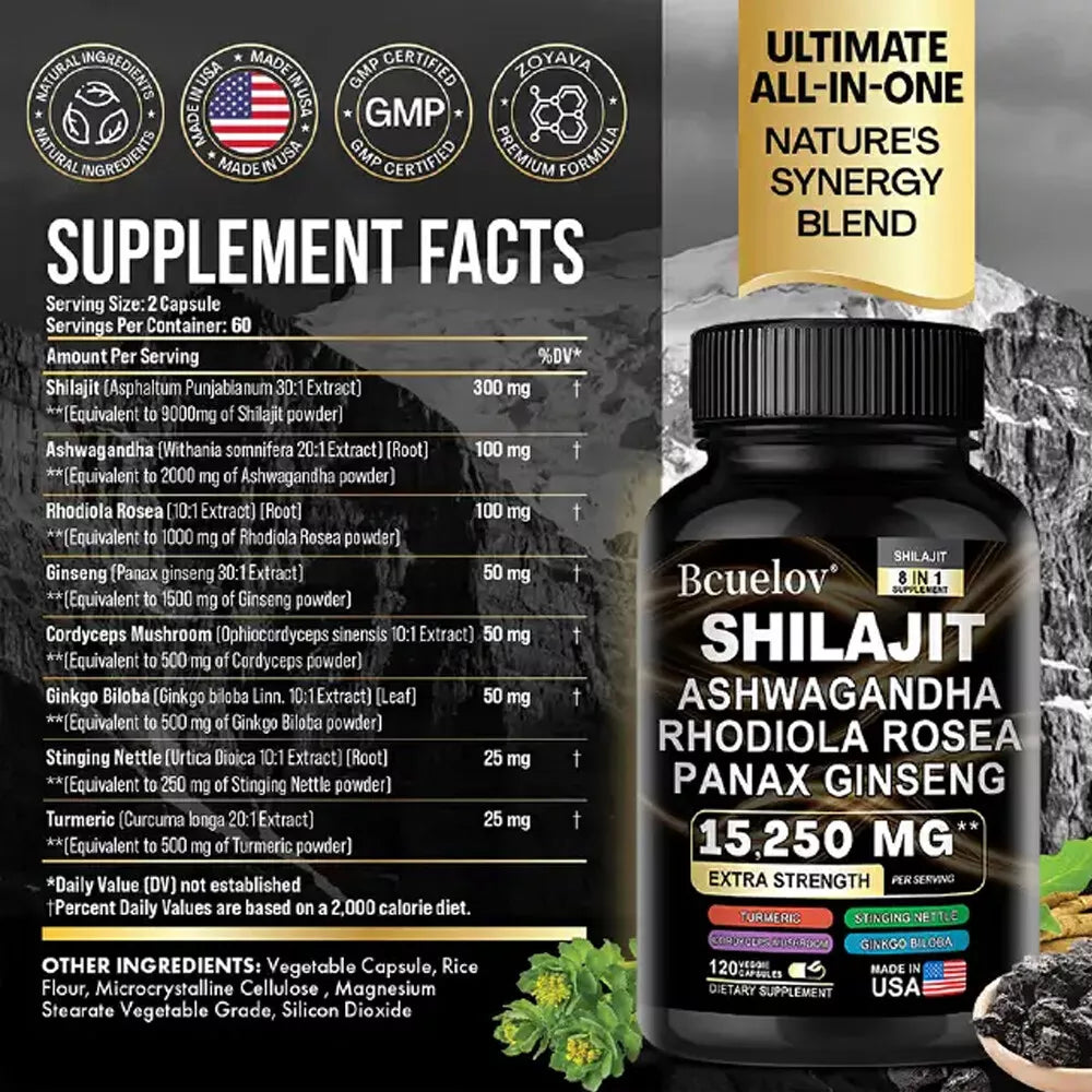 Shilajit –15250 mg 8w1 MOCNY