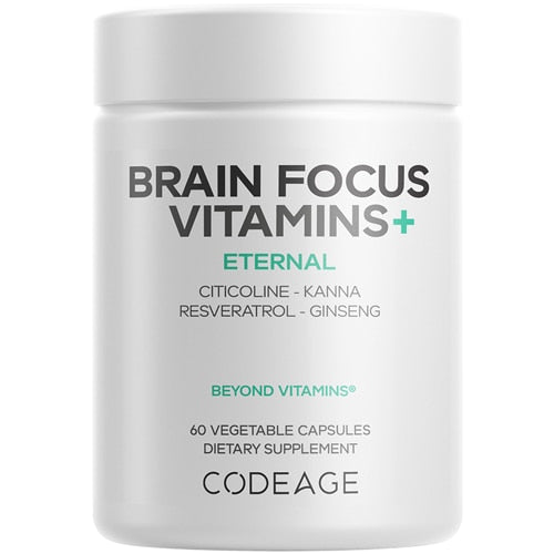 Brain Focus Vitamins with Cognizin & Ginseng