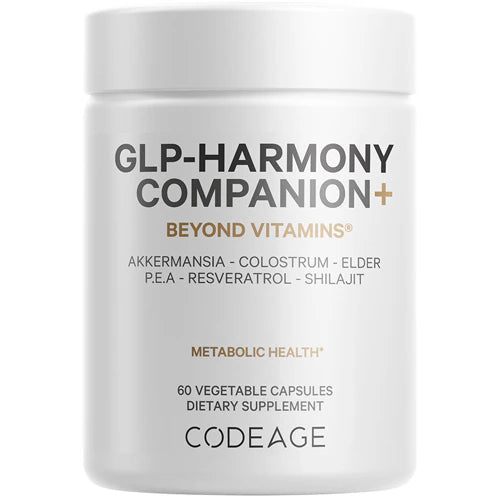 Codeage GLP-Harmony Companion+ Lion's Mane PEA Shilajit Resweratrol Akkermansia GLP-1 60 kaps. odporność jelita mózg