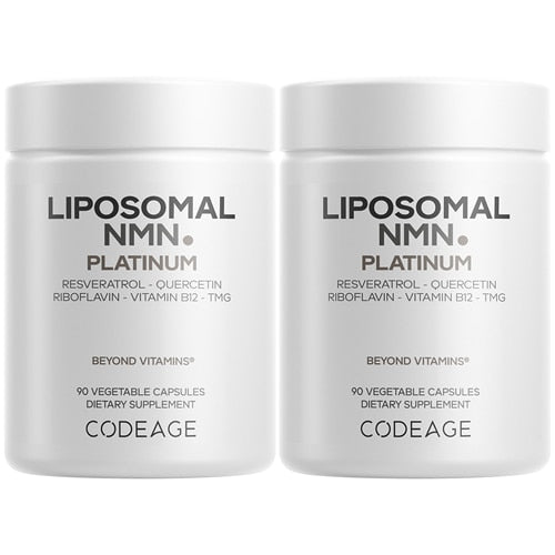 Codeage Liposomal NMN + Resveratrol + Quercetin + TMG + NAD+ | 60 porcji | Suplement wspierający długowieczność, energię i zdrowe starzenie się