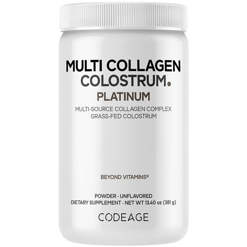 Multi Collagen Colostrum Powder Platinum – Kolagen + Siara + Laktoferryna | Bezsmakowy proszek | 30 porcji