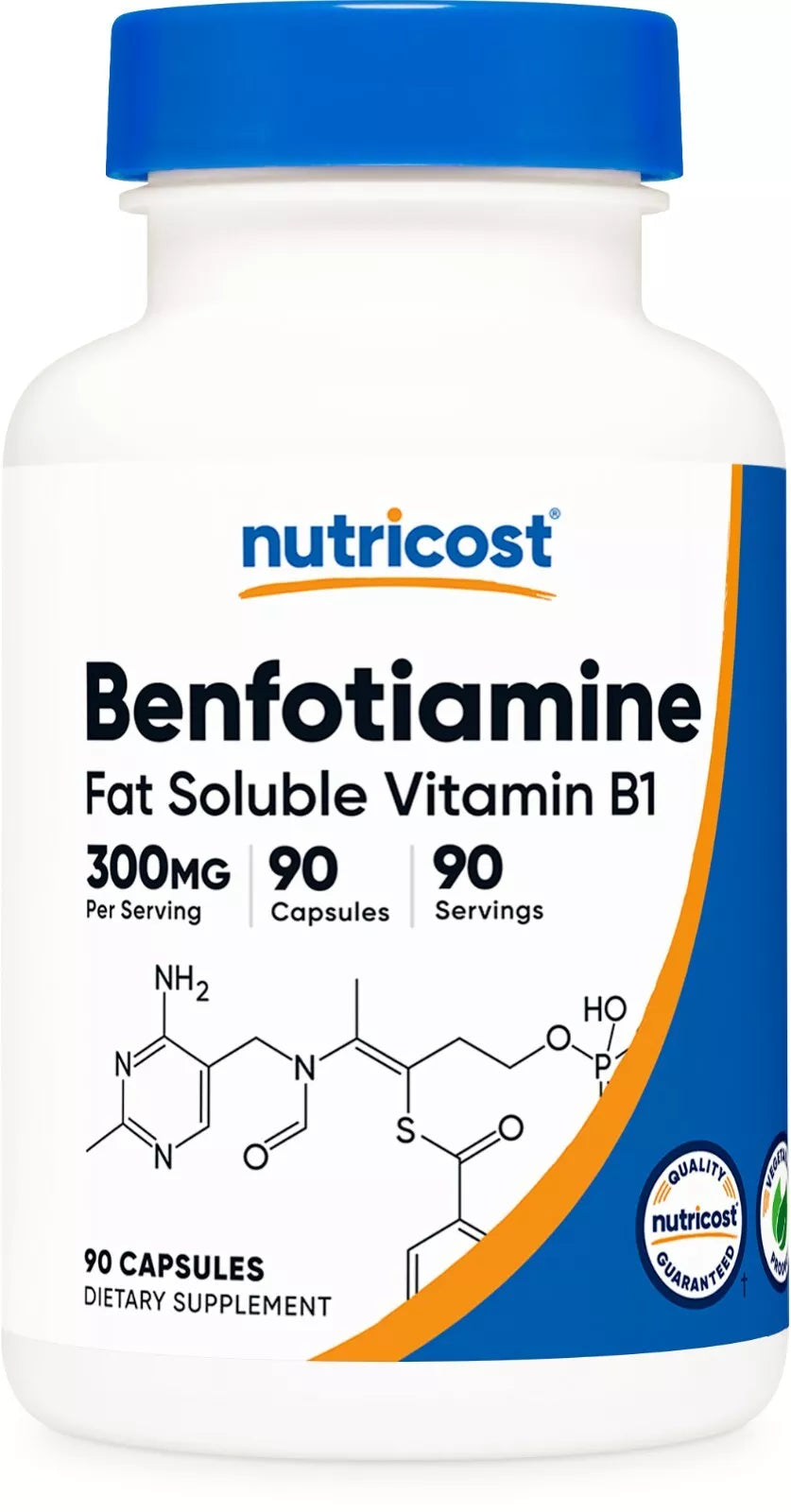 Nutricost Benfotiamine 300 mg – kuracja na 3 miesiące