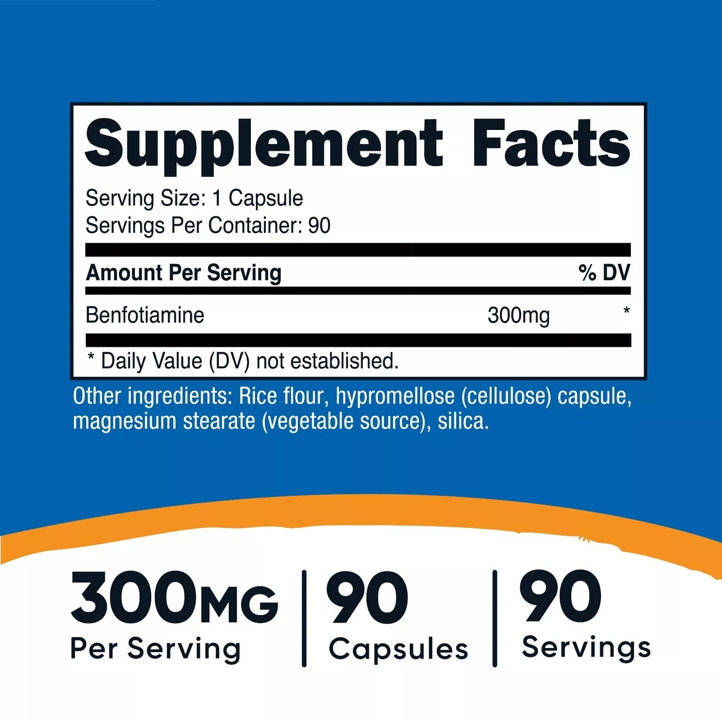 Nutricost Benfotiamine 300 mg – kuracja na 3 miesiące