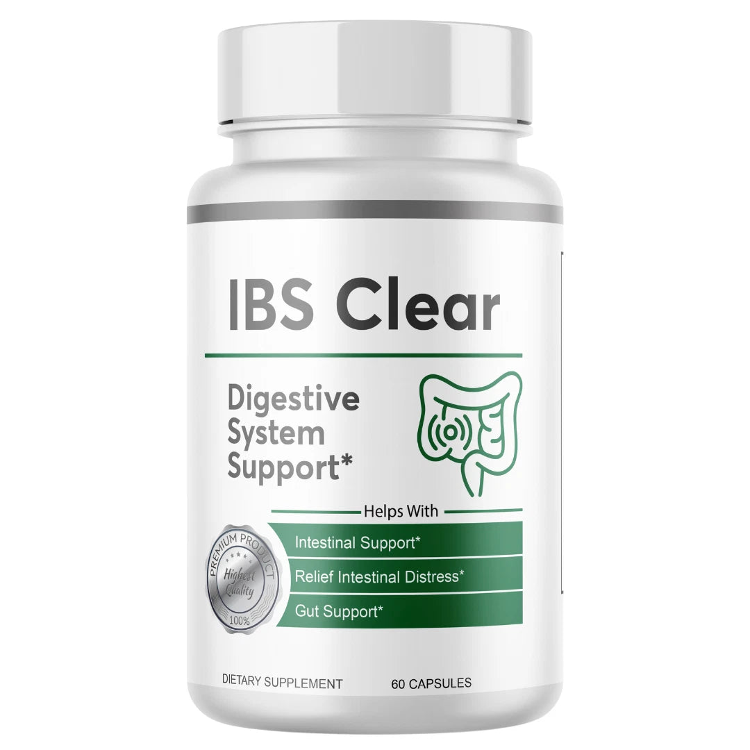 IBS Clear – 60 kapsułek – wsparcie pracy jelit – ulga przy wzdęciach i trawieniu – kuracja 1-miesięczna