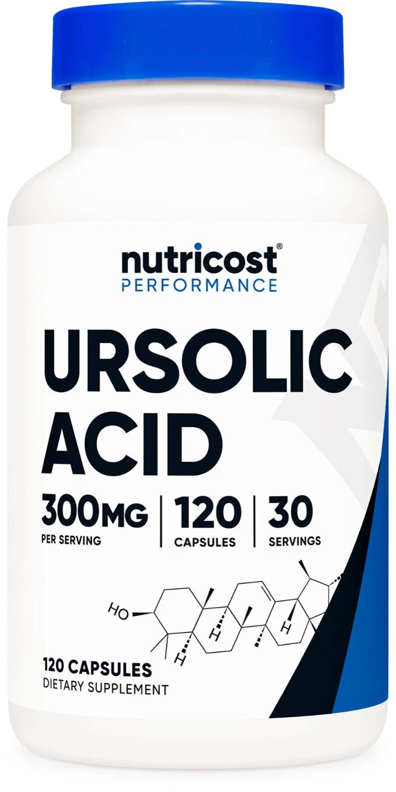 Nutricost Ursolic Acid 300mg – 120 kapsułek | Wsparcie sylwetki i mięśni | USA