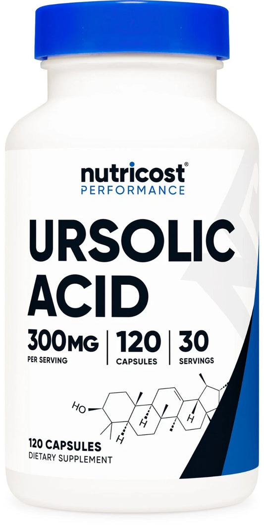 Nutricost Ursolic Acid 300mg – 120 Capsules | Body and Muscle Support | USA