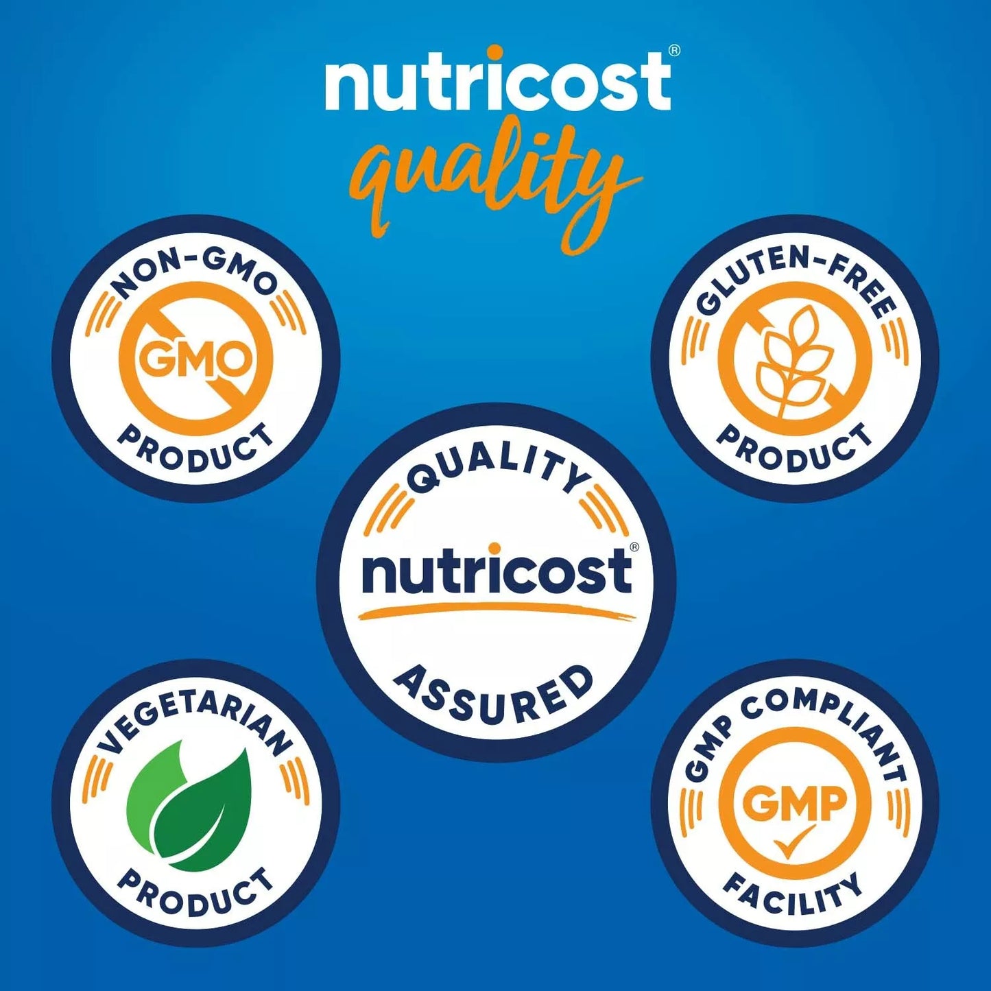 Nutricost L-Glutamina 500g – Czysty proszek | 100 porcji | Bez GMO i glutenu