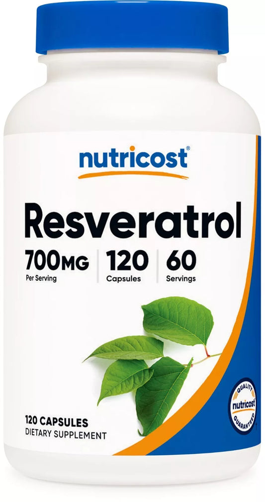 Nutricost Resveratrol 700mg – 120 Capsules | Vegan, GMO-free, Gluten-free