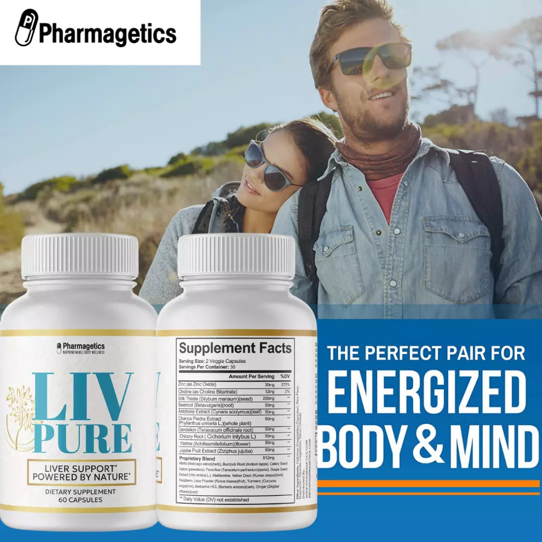 Liv Pure – Naturalny detoks i wsparcie wątroby (2 x 120 kapsułek = kuracja na 4 miesiące)