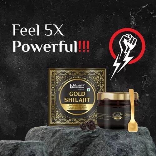 Shilajit 100% Naturalna Żywica z Himalajów, sprowadzana z Delhi (Indie)